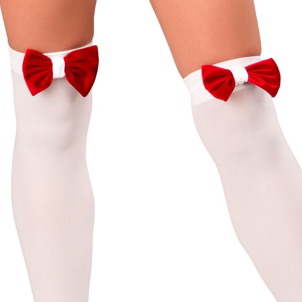 Red Velvet Bows for Stockings Toppers